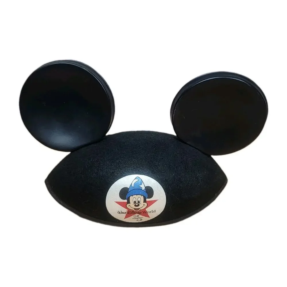 Mickey Mouse Ears Walt Disney 25th Anniversary 1996 Black Jacobson Hat USA